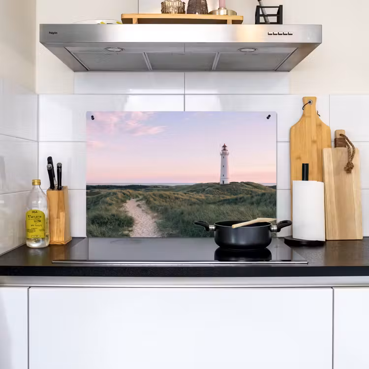 Vuurtoren - Duinlandschap - Zee Inductie beschemer met haakjes klein -sfeer2