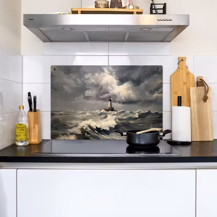 Vuurtoren - Golven - Storm Inductie beschemer met haakjes klein -sfeer2