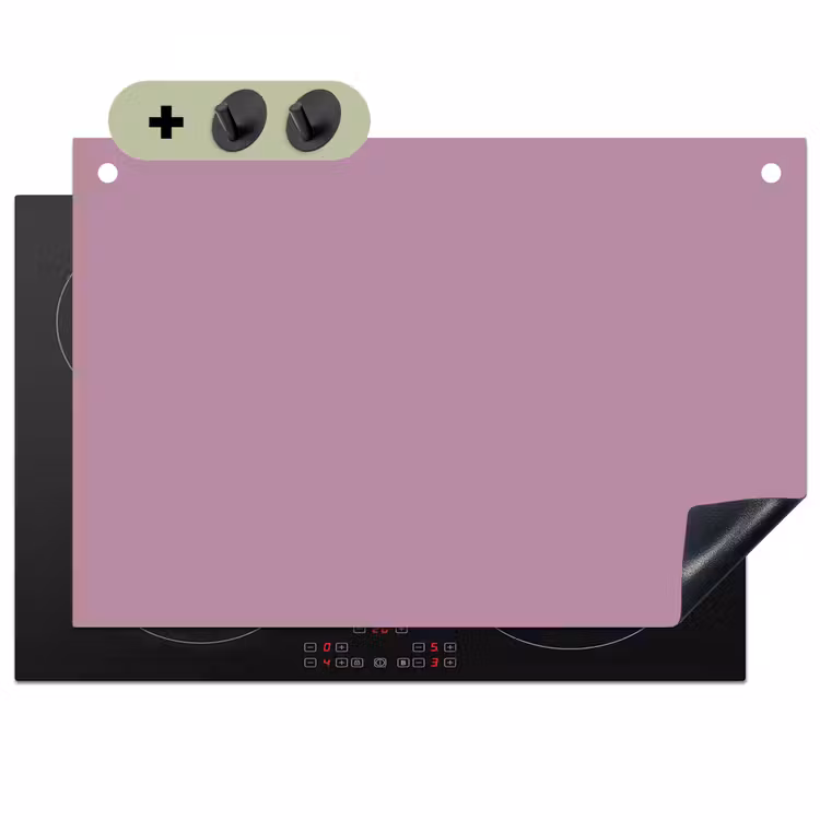 Lilac - Paars - Mauve Inductie beschemer met haakjes klein 777 -3d