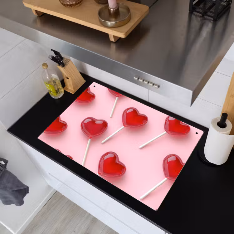 Lollies - Hartjes - Roze Inductie beschemer met haakjes klein -sfeer1