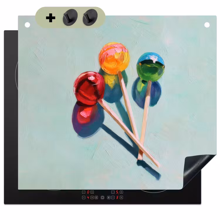 Lollys - Schaduw - Drie - Blauw Inductie beschemer met haakjes middel -3d