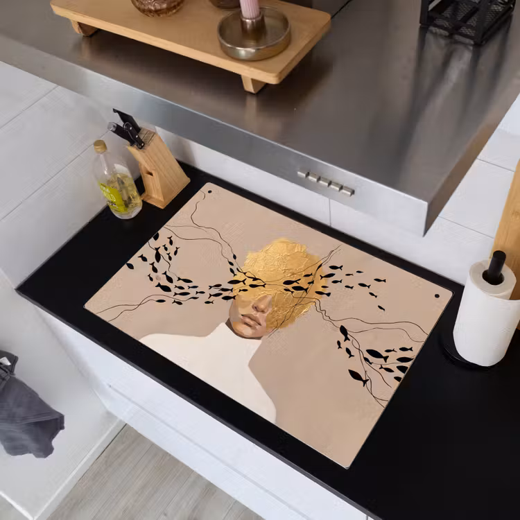 Modern - Vrouw - Goud Inductie beschemer met haakjes klein -sfeer1