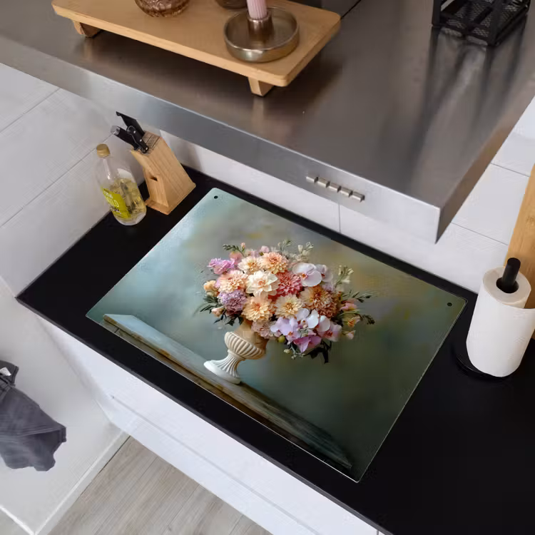 Orchidee - Boeket - Vaas - Bloemen Inductie beschemer met haakjes klein -sfeer1