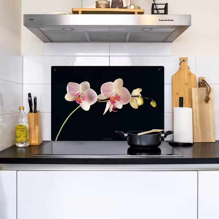 Orchidee - Roze - Bloemen Inductie beschemer met haakjes klein -sfeer2
