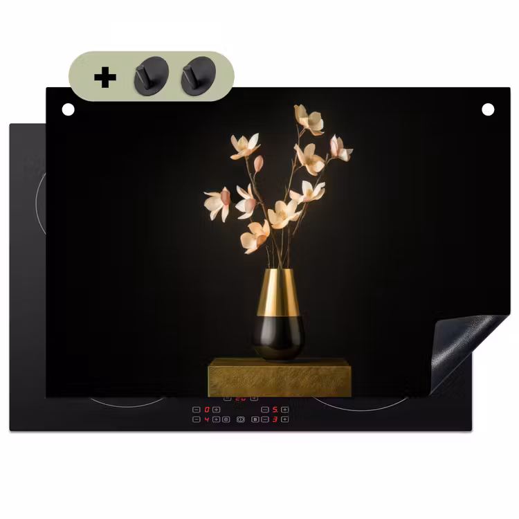 Sierlijk - Boeket - Goud - Vaas Inductie beschemer met haakjes klein -3d