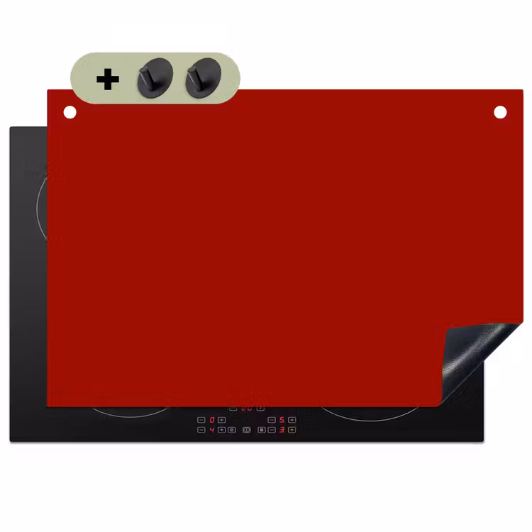 Oxblood - Maroon - Rood Inductie beschemer met haakjes klein 777 -3d