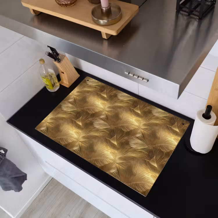 Palm - Waaier - Goud Inductie beschemer met haakjes klein 777 -sfeer1