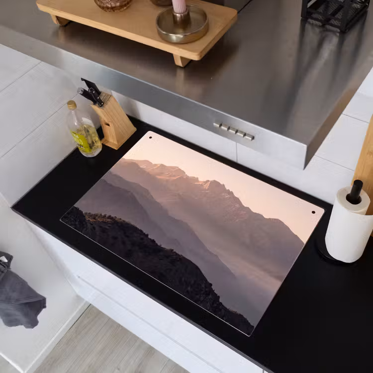 Panorama - Landschap - Bergen Inductie beschemer met haakjes klein -sfeer1