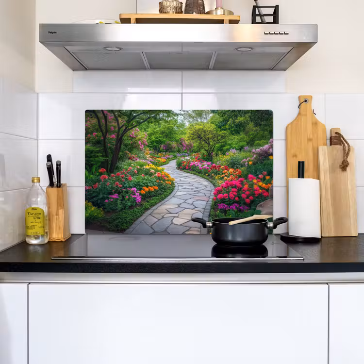 Park - Bloemen - Tuin Inductie beschemer met haakjes klein -sfeer2