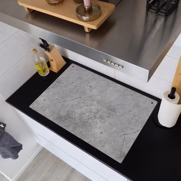 Patronen - Beton - Oud Inductie beschemer met haakjes klein 777 -sfeer1