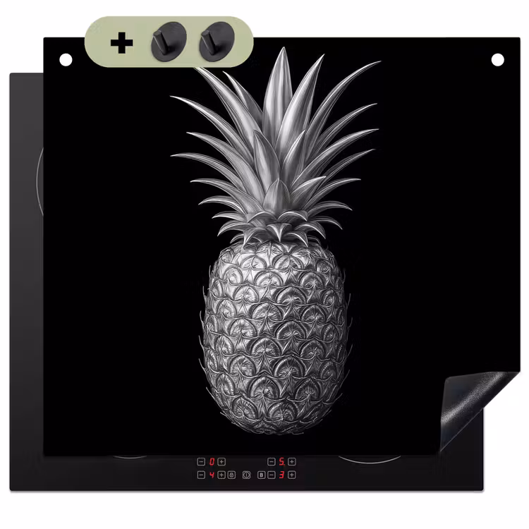 Ananas - Gedetailleerd - Bladeren Inductie beschemer met haakjes middel -3d