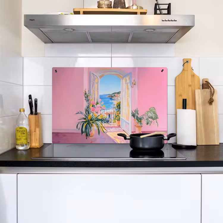 Roze - Buiten - Verf Inductie beschemer met haakjes klein -sfeer2
