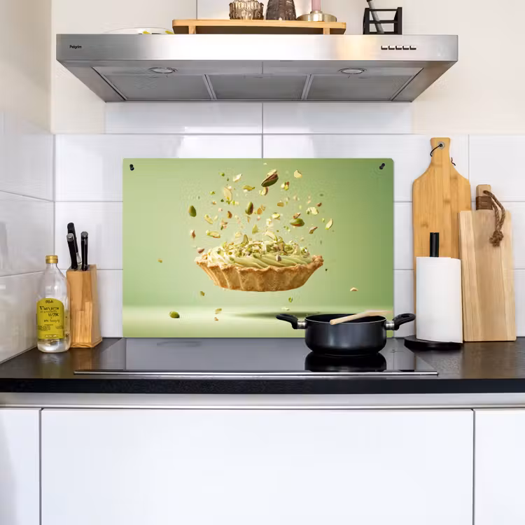 Pistache - Taart - Noten - Eten Inductie beschemer met haakjes klein -sfeer2