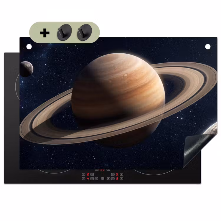Planeten - Saturnus - Ruimte Inductie beschemer met haakjes klein -3d