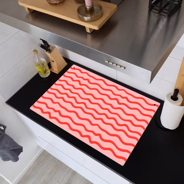 Speels - Patroon - Rood Inductie beschemer met haakjes klein 777 -sfeer1