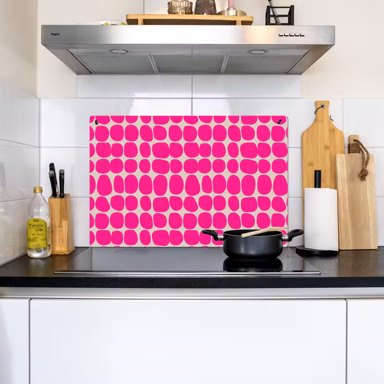 Stippen - Patroon - Roze Inductie beschemer met haakjes klein 777 -sfeer2