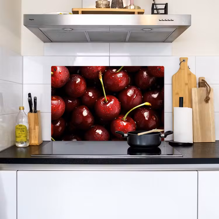 Rood - Fruit - Kersen Inductie beschemer met haakjes klein -sfeer2