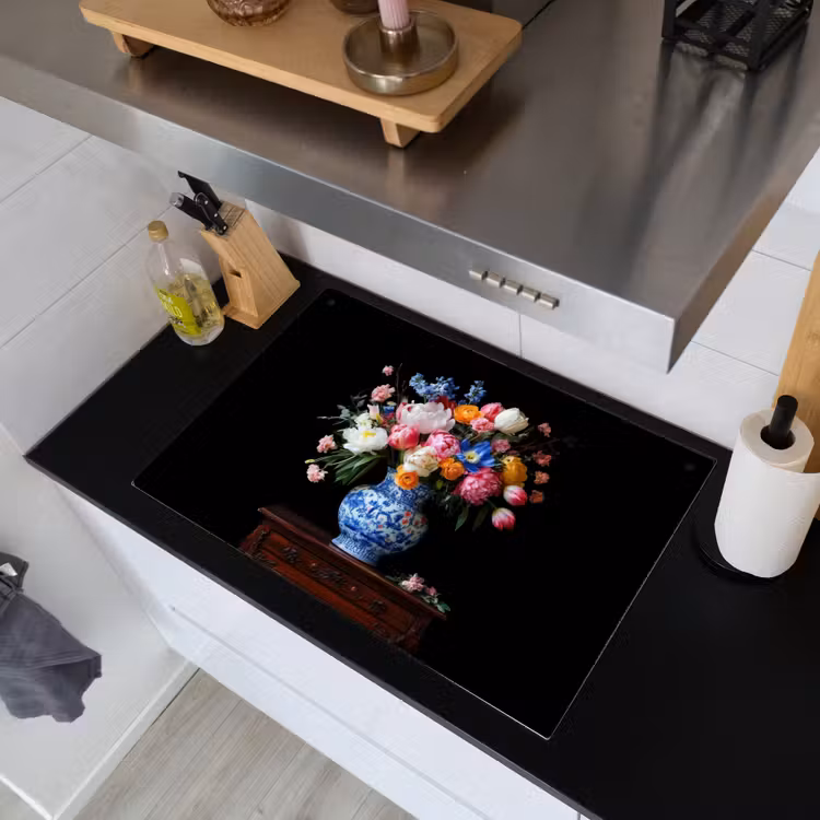 Rozen - Bloemen - Vaas - Boeket Inductie beschemer met haakjes klein -sfeer1
