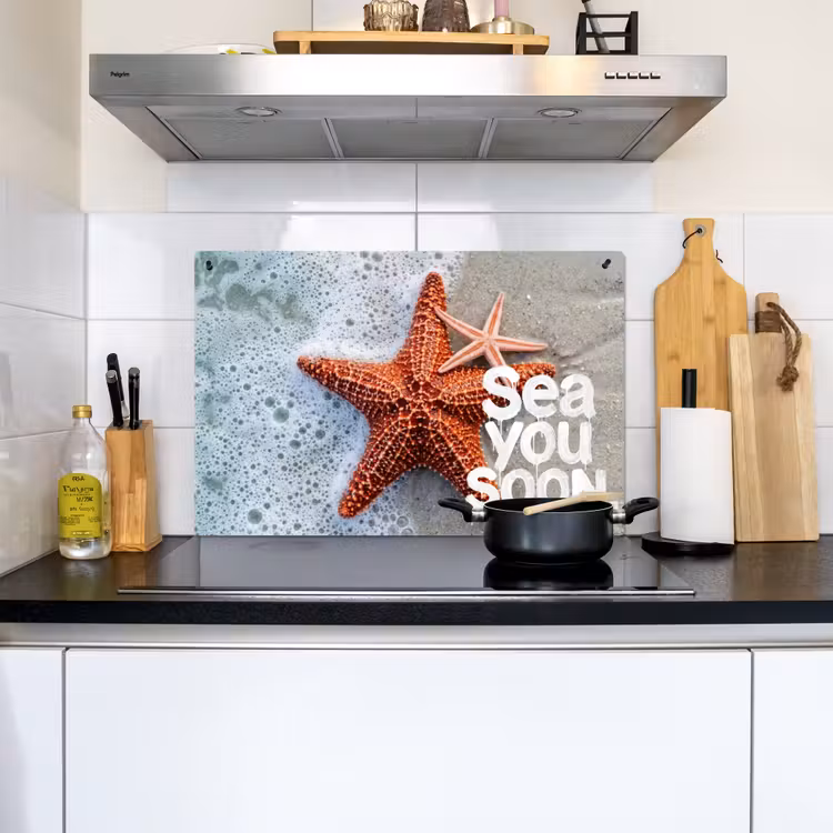 Sea you soon - Zeester - Zee Inductie beschemer met haakjes klein -sfeer2