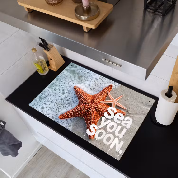 Sea you soon - Zeester - Zee Inductie beschemer met haakjes klein -sfeer1