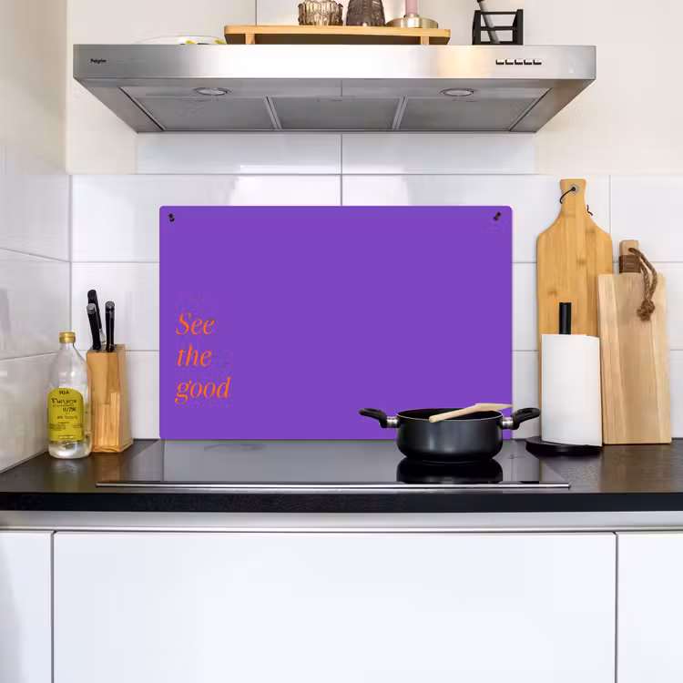 See the good - Oranje - Paars Inductie beschemer met haakjes klein -sfeer2