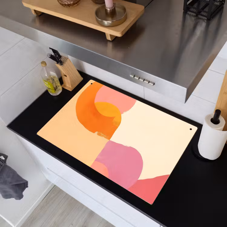 Vormen - Abstract - Kleurrijk Inductie beschemer met haakjes klein -sfeer1