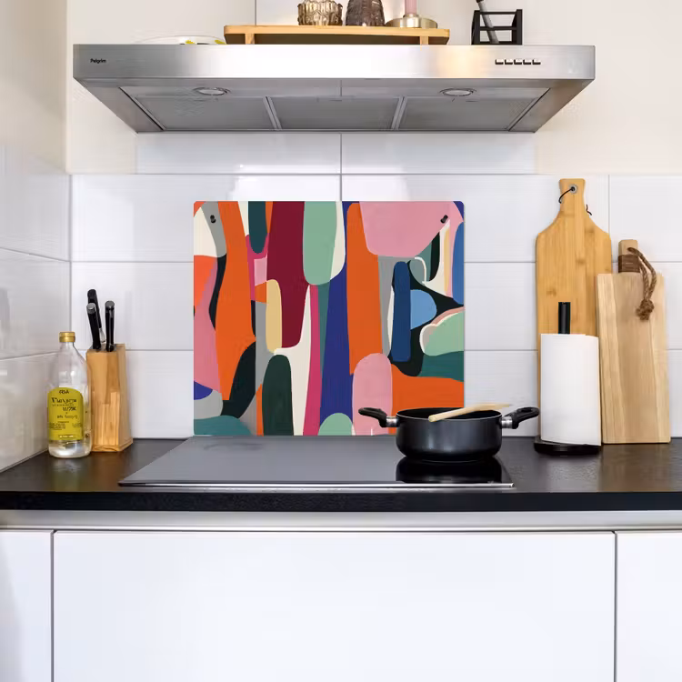 Vormen - Ritmisch - Kleuren - Abstract Inductie beschemer met haakjes middel -sfeer2