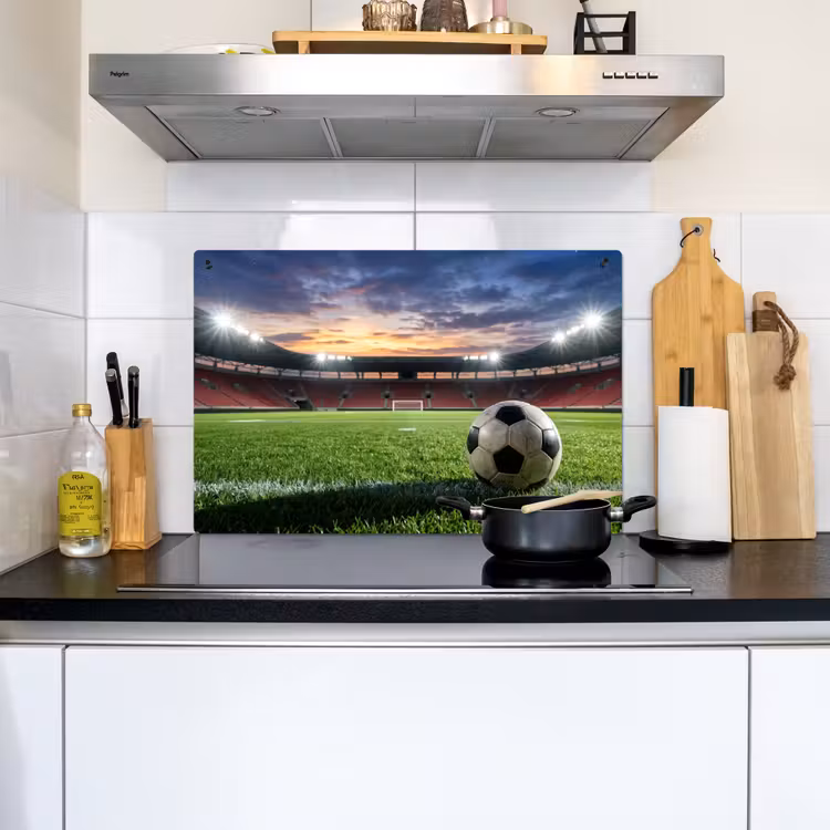 Voetbal - Stadion - Sport - Groen Inductie beschemer met haakjes klein -sfeer2