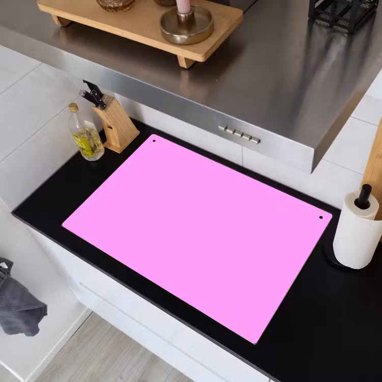 Soft - Lavender - Roze Inductie beschemer met haakjes klein 777 -sfeer1
