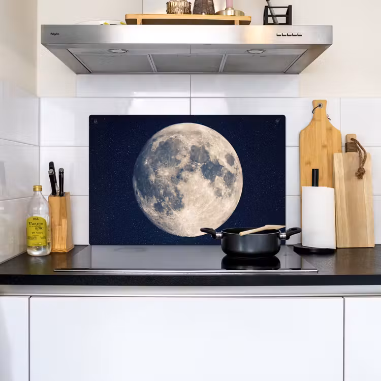 Ruimte - Maan - Kosmos Inductie beschemer met haakjes klein -sfeer2