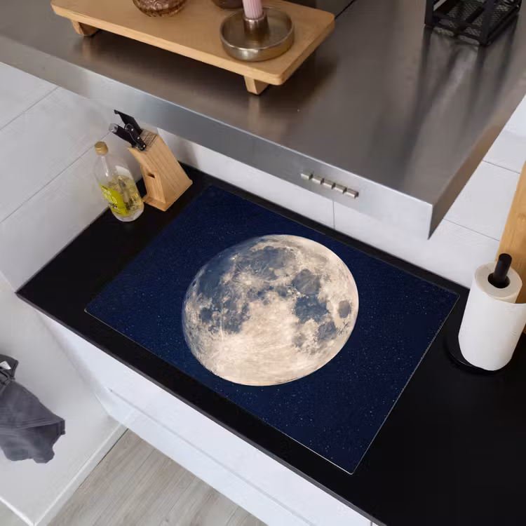 Ruimte - Maan - Kosmos Inductie beschemer met haakjes klein -sfeer1