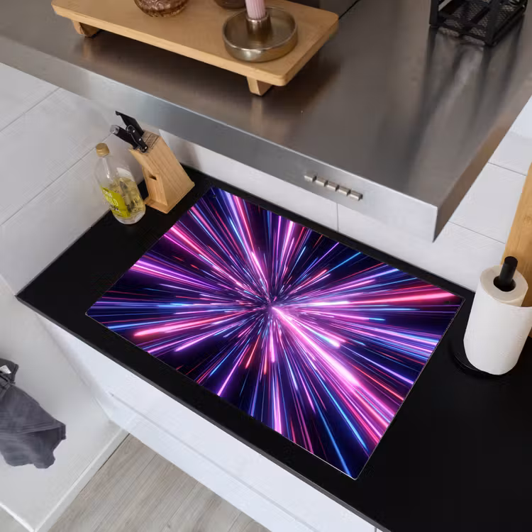 Lichtsnelheid - Ruimte - Roze - Paars Inductie beschemer met haakjes klein -sfeer1