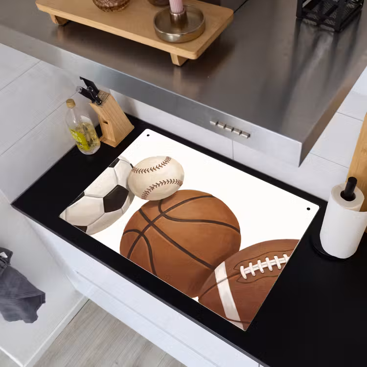 Sport - Ballen - Illustratie Inductie beschemer met haakjes klein -sfeer1