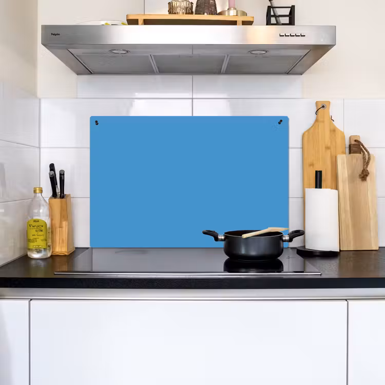 Steel - Blue - Blauw Inductie beschemer met haakjes klein 777 -sfeer2