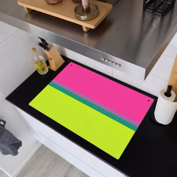 Strepen - Modern - Kleurrijk Inductie beschemer met haakjes klein -sfeer1