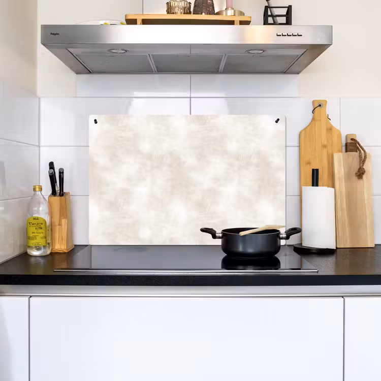 Subtiel - Structuur - Beige Inductie beschemer met haakjes klein 777 -sfeer2