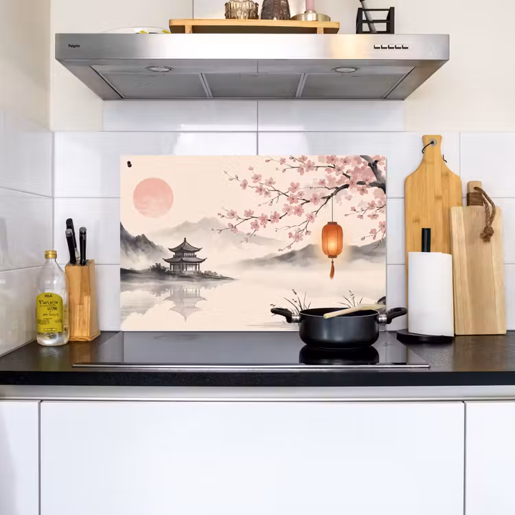 Zon - Japans - Traditioneel Inductie beschemer met haakjes klein -sfeer2