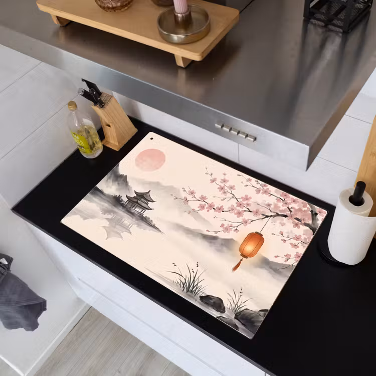 Zon - Japans - Traditioneel Inductie beschemer met haakjes klein -sfeer1
