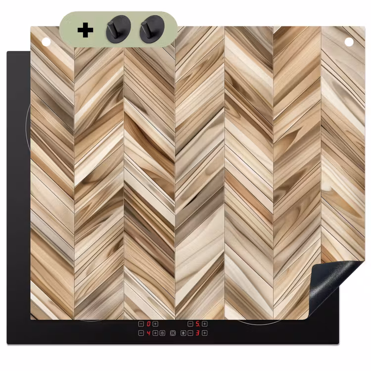 Zonnestraal in Hout Inductie beschemer met haakjes middel -3d