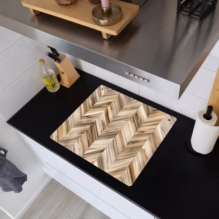Zonnestraal in Hout Inductie beschemer met haakjes middel -sfeer1