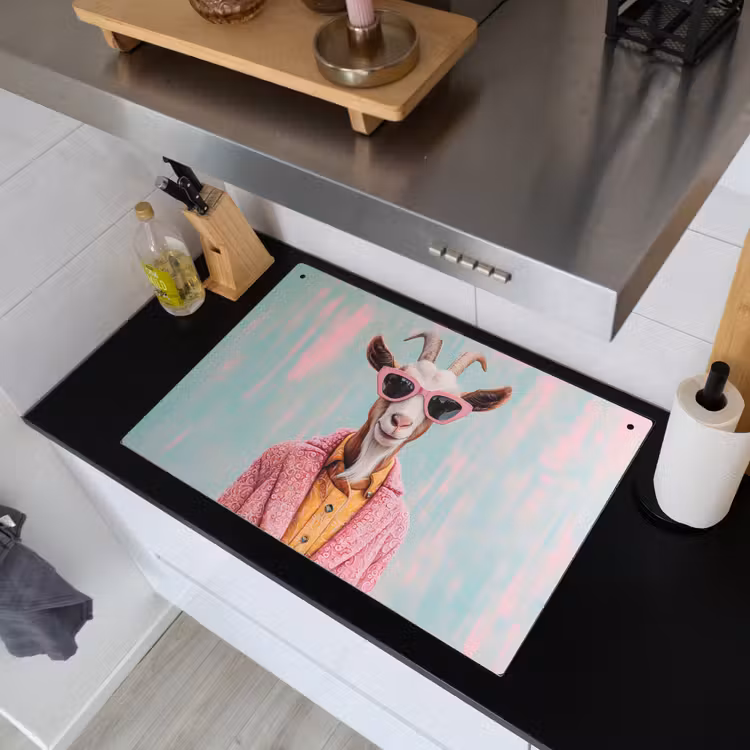 Zonnebril - Roze - Geit - Horen Inductie beschemer met haakjes klein -sfeer1