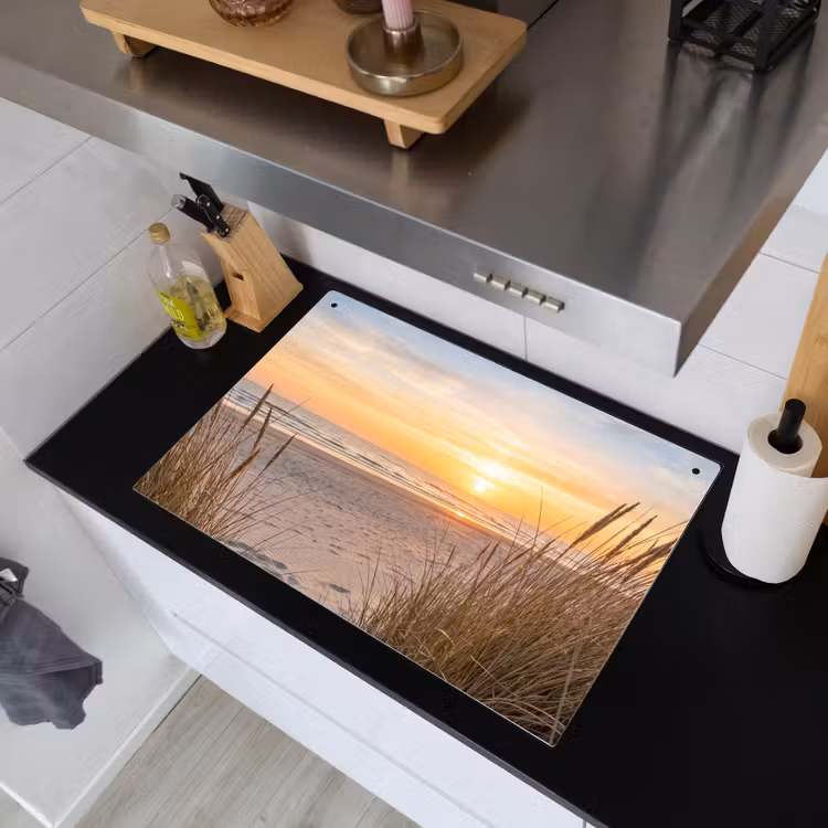 Zonsondergang - Duinen - Zee Inductie beschemer met haakjes klein -sfeer1