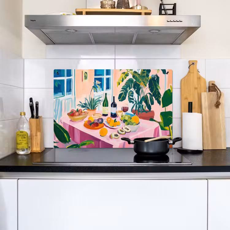 Tafel - Wijn - Fruit Inductie beschemer met haakjes klein -sfeer2