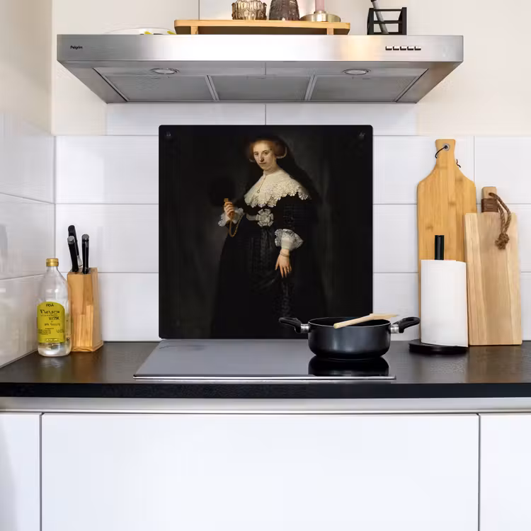 Het huwelijksportret van Oopjen Coppit - Rembrandt van Rijn Inductie beschemer met haakjes middel -sfeer2