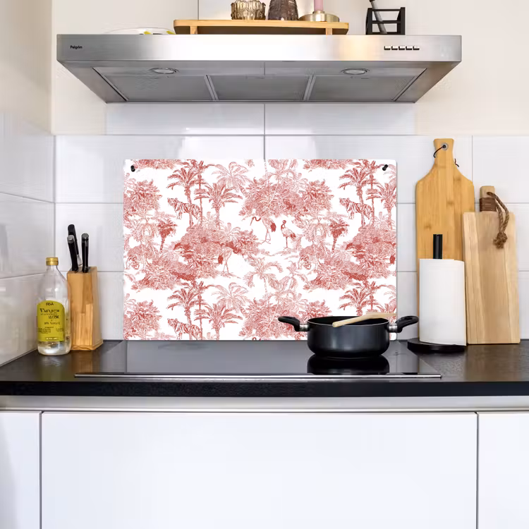 Tijger - Jungle - Natuur - Rood Inductie beschemer met haakjes klein 777 -sfeer2