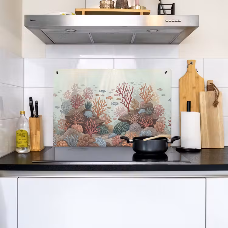 Onderwater - Koraal - Vis - Natuur Inductie beschemer met haakjes klein -sfeer2