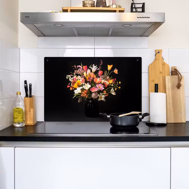 Vaas - Bloemen - Tulpen Inductie beschemer met haakjes klein -sfeer2
