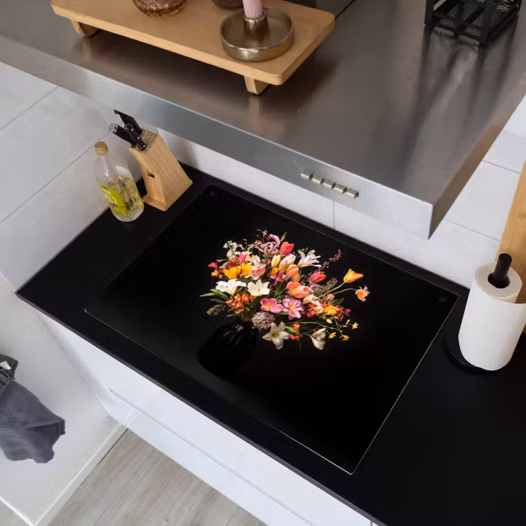 Vaas - Bloemen - Tulpen Inductie beschemer met haakjes klein -sfeer1