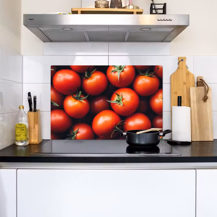 Groente - Rood - Tomaten Inductie beschemer met haakjes klein -sfeer2
