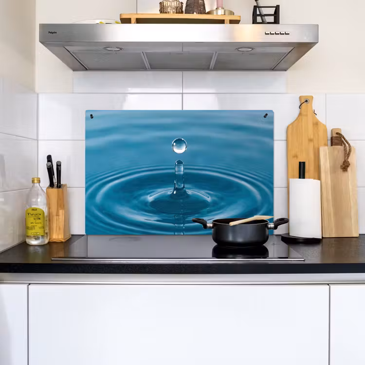 Waterdruppel - Water - Oppervlakte Inductie beschemer met haakjes klein -sfeer2
